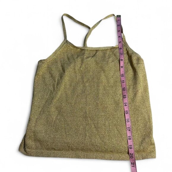 Vintage gold sparkle halter top - Picture 6 of 7
